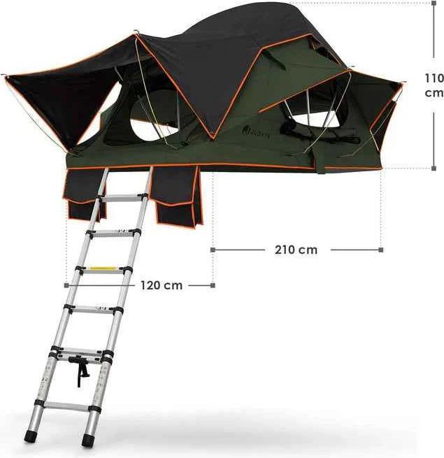 Produktbild Juskys Autodachzelt für 2 Personen Lago (Dachzelt, 43 kg, 2 Personen)