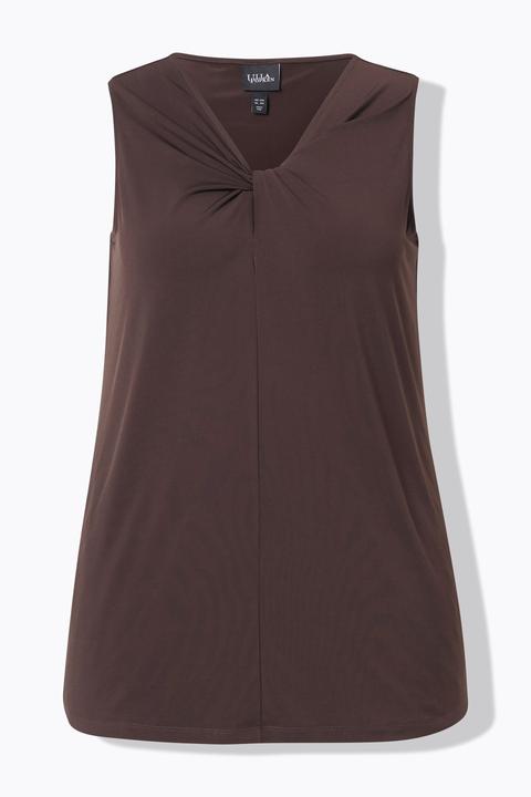 Actual product image Ulla Popken Knotted Neck Tank (62)
