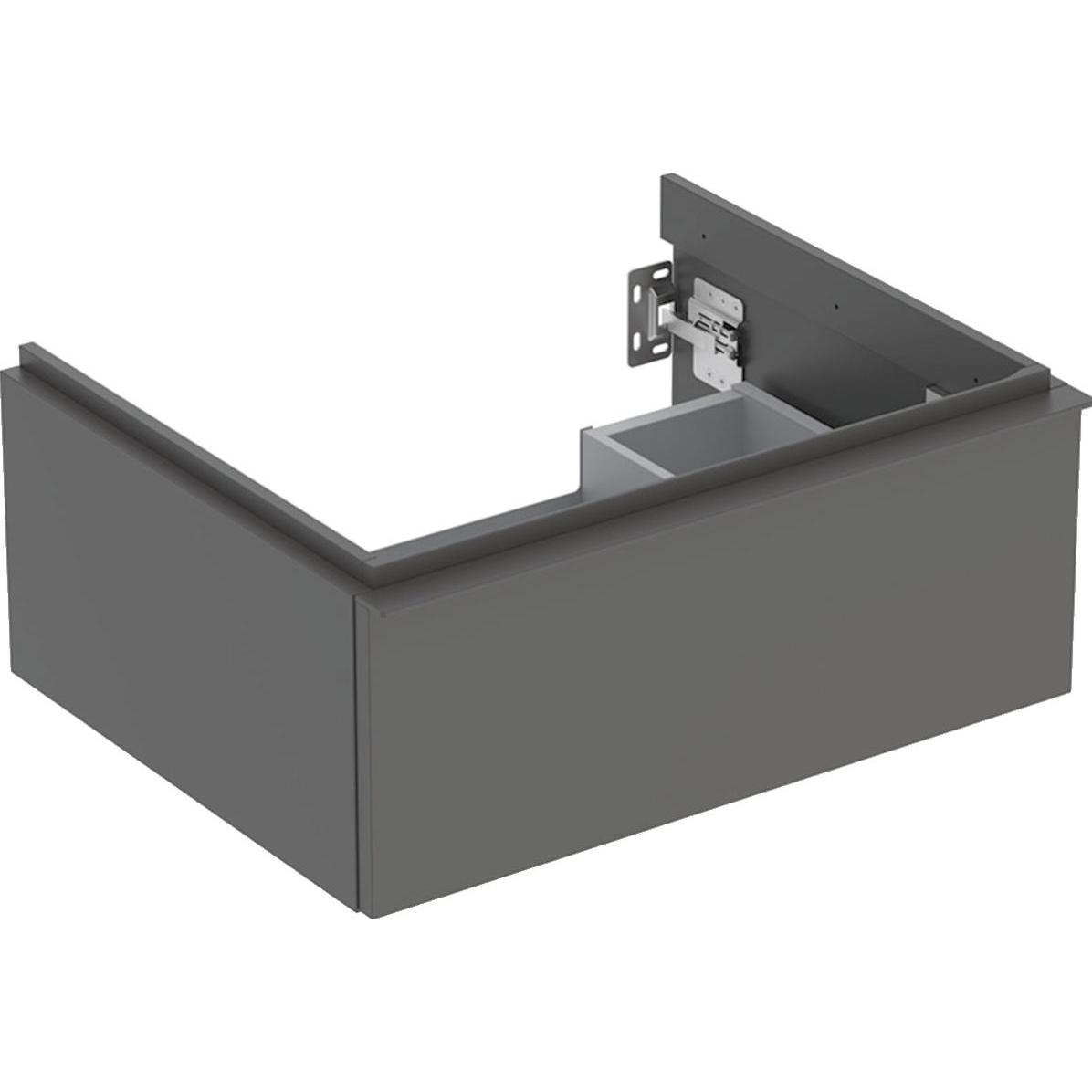 Geberit, Waschbeckenunterschrank, iCon wastafelonderkast 1 lade 59x47,6 cm, mat lava (59 x 47.5 x 25 cm)