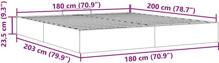 Produktbild vidaXL Ottoman-Bett (180 x 200 cm)
