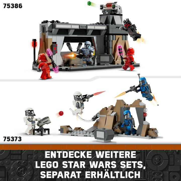 Actual product image LEGO 75386 Duel between Paz Vizsla™ and Moff Gideon™ (75386, LEGO Star Wars)