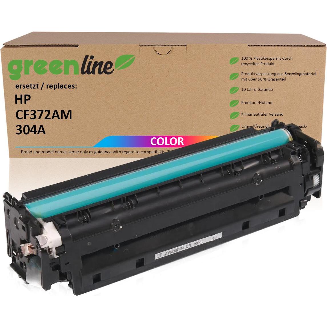 Inkadoo, Toner, Toner greenline ersetzt HP CF 372 AM / 304A Toner, multipack