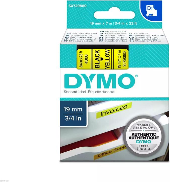 Immagine prodotto Dymo S0720880 Nastro standard (1.90 cm, Giallo)