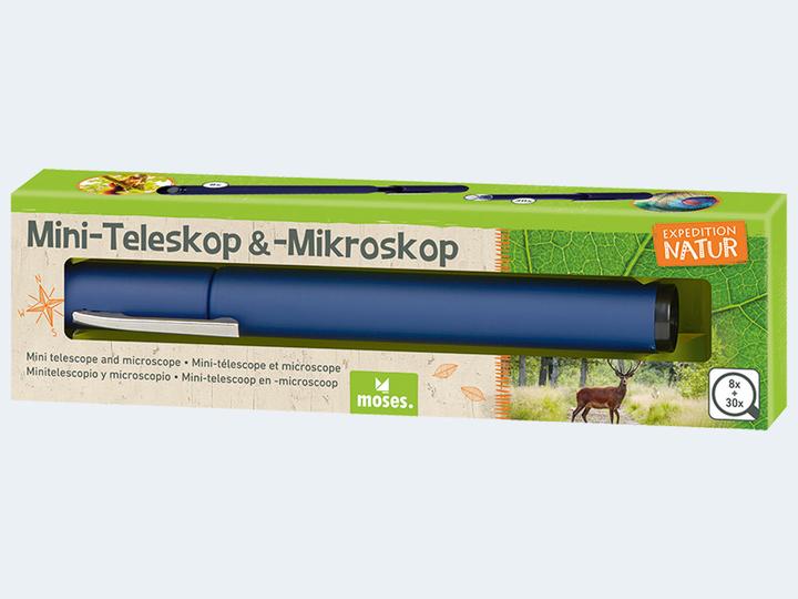 Expedition Nature mini telescope & microscope, research accessories for children, pocket microscope