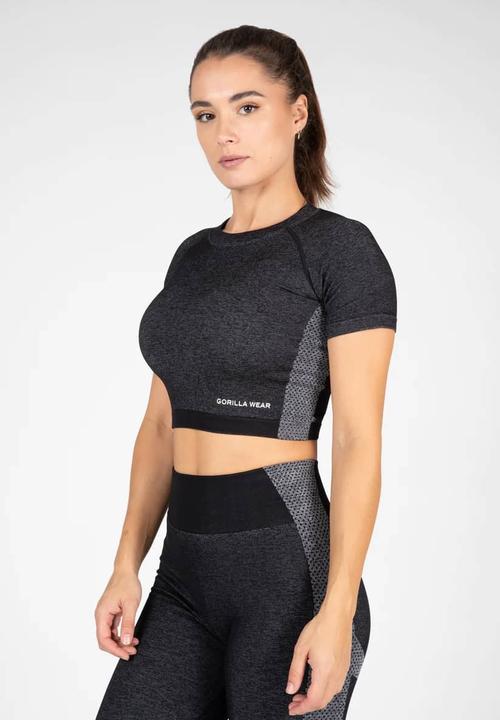 Produktbild Gorilla Wear Selah Seamless Crop Top - schwarz (L)
