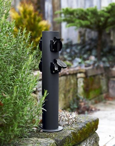 Produktbild Heitronic 501212 Steckdosen-Verteiler 4fach Anthrazit