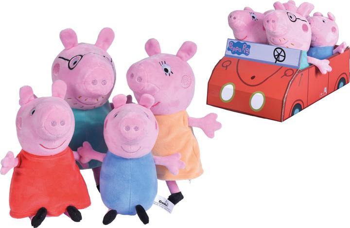 Image du produit Simba La famille Peppa Pig installée dans la voiture (29 cm)