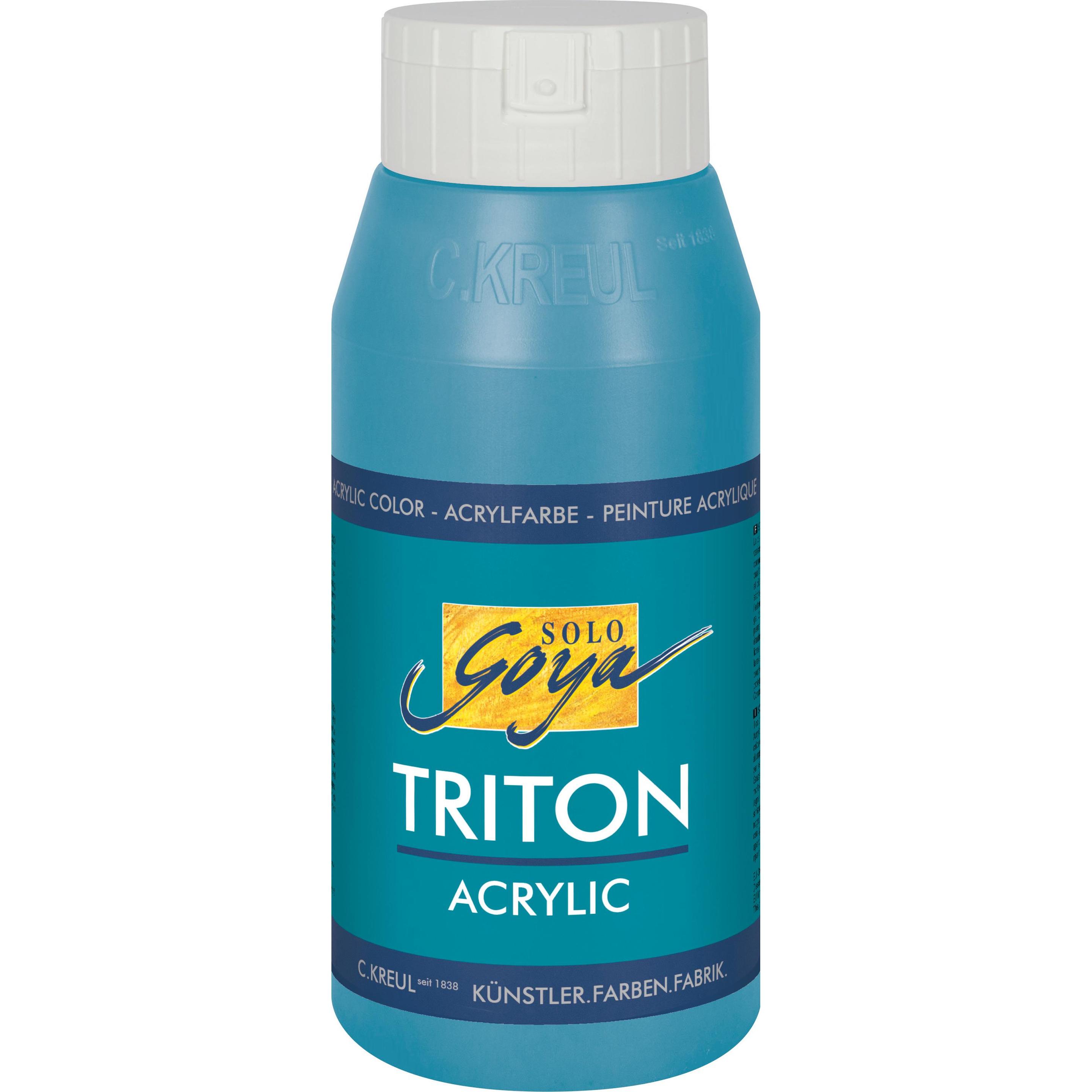 Thumbnail - Solo Goya, Künstlerfarbe + Bastelfarbe, Triton Acrylic (Türkisblau, 750 ml)