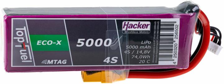 Image du produit Hacker Pack LiPo TF ECO-X 5000mAh 4S MTAG (14.80 V, 5000 mAh)