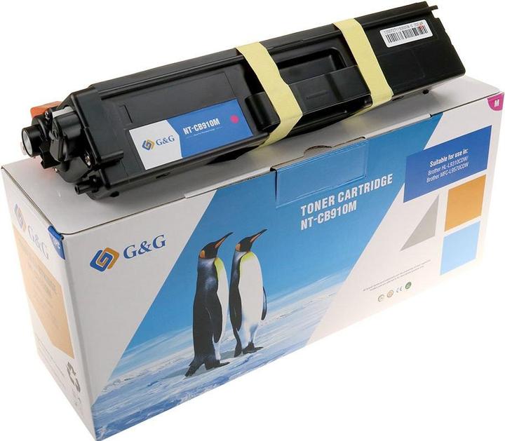 Actual product image G&G kompatibel Toner mit Brother TN910M, NT-CB910M, magenta, 9000S (M)