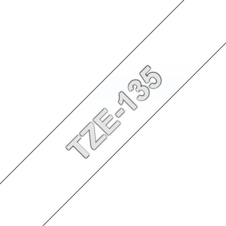 Produktbild Brother Tze-135 (1.20 cm, Transparent, Weiss)