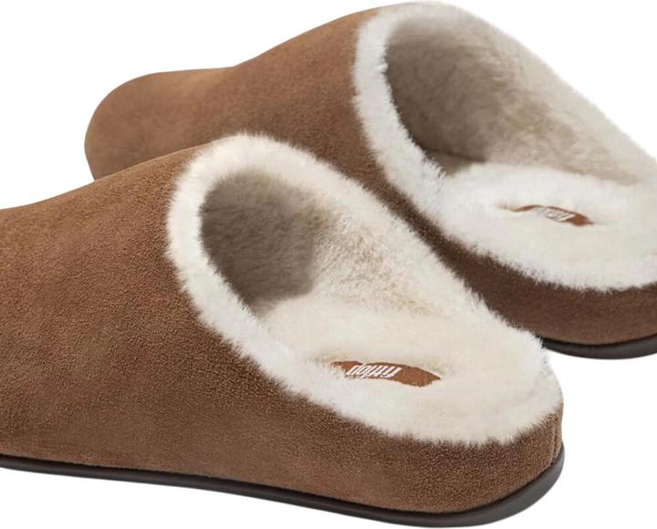 Actual product image Fitflop Womens/Ladies Chrissie Suede Shearling Slippers (37)