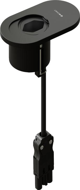 Produktbild IB Connect ORBIT Steckdoseneinheit schwarz 1x Typ 13