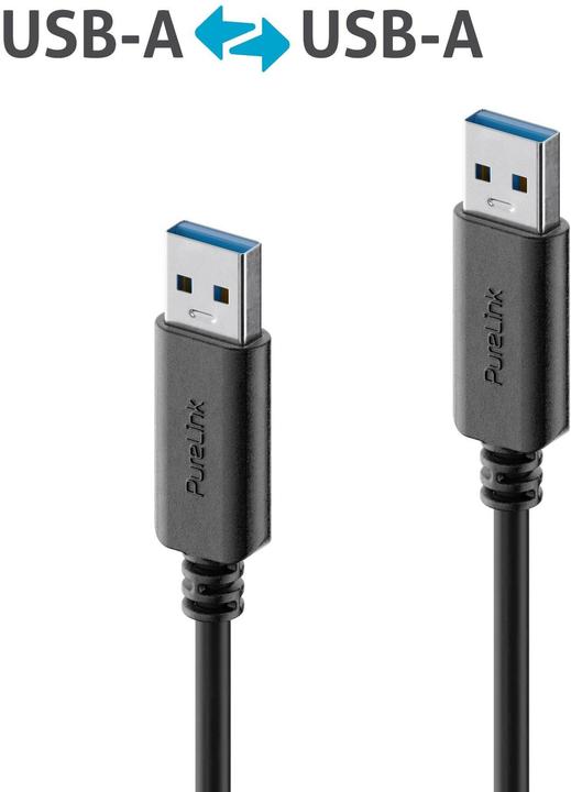 Image du produit Purelink Câble USB 3.1 (Gen 2) USB-A 1 m Noir (1 m, 15 W)