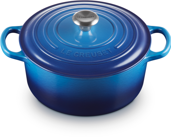 Produktbild Le Creuset Azure (22 cm, Bräter + Schmortopf, Gusseisen, Emaille)