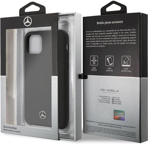 Actual product image Mercedes MEHCN58SILBK iPhone 11 Pro hardcase czarny/black Silicone Line (Apple iPhone 11 Pro)