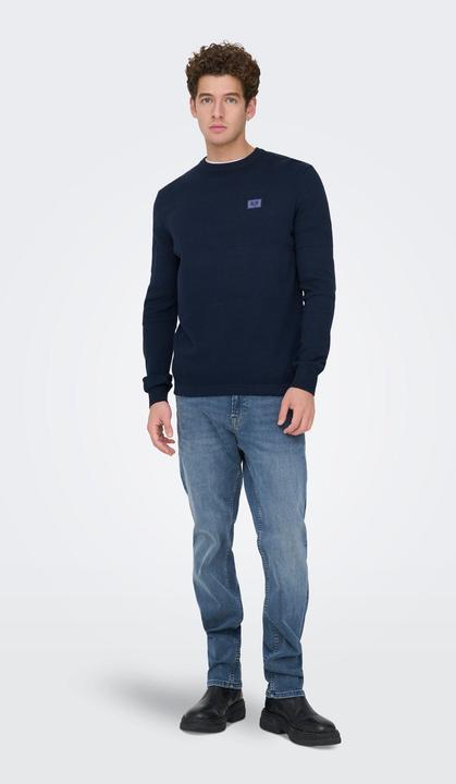 Produktbild Only & Sons Onsmalik Reg 12 Pinaple Crew Knit (S)