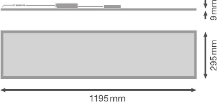 Produktbild Ledvance Panel-Leuchte LED: für Decke/Wand, PANEL PERFORMANCE 1200x300 UGR19 / 30 W, 220…240 V, War (3450 lm)