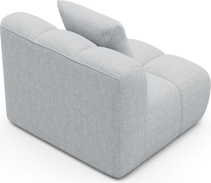Actual product image Maison Heritage Modul Armless, "Arden", 1 Seat, Light Grey, 90x94x70 Made in Europe