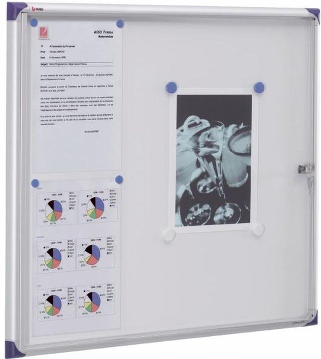 Actual product image Nobo Showcase extra flat with metal back wall