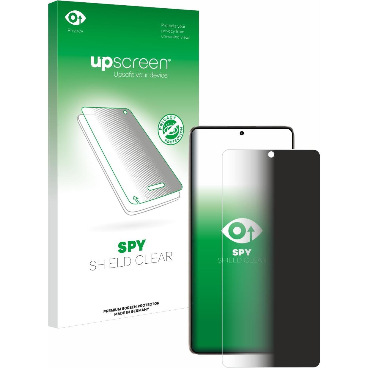 upscreen Spy Shield Blickschutzfolie (1 Stück, Xiaomi Poco F6), Smartphone Schutzfolie, Blau