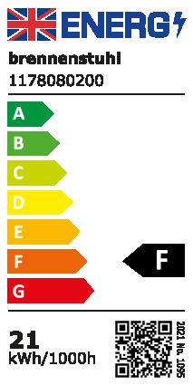 Energie-Label Brennenstuhl LED Strahler WS 2050 W, 1680lm, IP44, weiss (1680 lm)