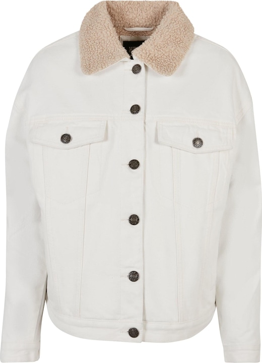 Produktbild Urban Classics Ladies Oversized Sherpa Denim Jacket - 19395 (XL)