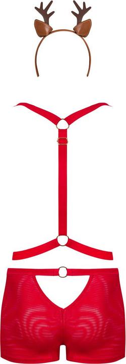 Produktbild Obsessive Mr Reindy Harness, Shorts, Headband With Horns S/M (S, M)