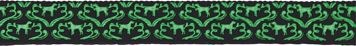 Actual product image Kerbl Shiny Night 20mmx45-65cm (45, 46, 47, 48, 49, 50, 52, 54, 56, 58, 60, 62, Dog, Dog sport)