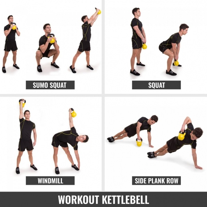 Actual product image Gorilla Sports Kettlebell (1 x 4 kg, 1 x 8 kg, 1 x 12 kg, 1 x 20 kg, 1 x 18 kg, 1 x 22 kg, 1 x 14 kg, 1 x 24 kg, 1 x 32 kg, 1 x 16 kg, 1 x 30 kg)