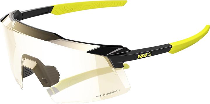 100% Aerocraft - Gloss Metallic Black - Photochromic Lens (noir métallique brillant, Photochromique)