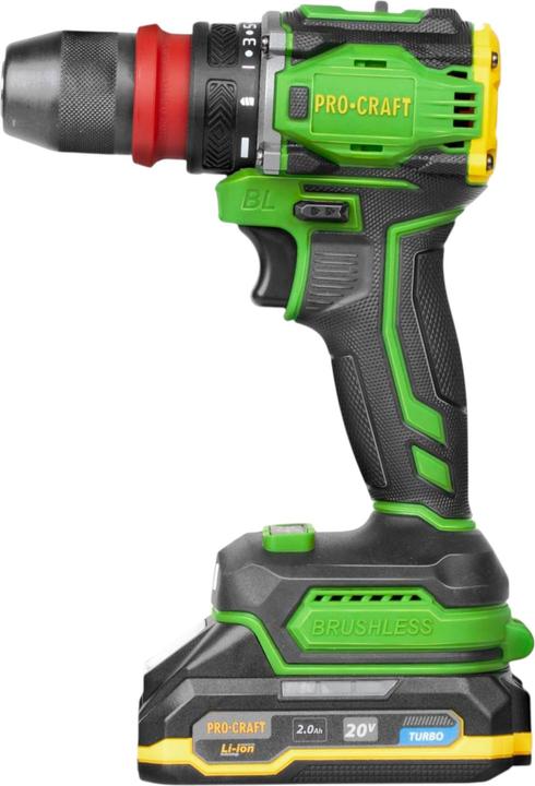 Immagine prodotto Procraft PA18PRO DFR-1B-C Trapano avvitatore a batteria 20 V 30 Nm brushless + 1x batteria ricaricabile 2,0 (Batteria)