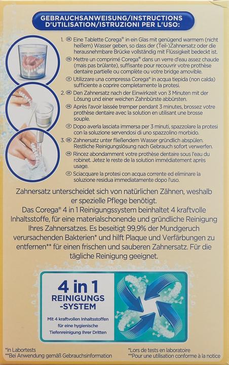 Produktbild Corega Rapid Reiniuns Tabletten