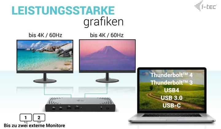 Produktbild i-tec Cadua4kdockpdl2 (USB-C, 12 Ports)