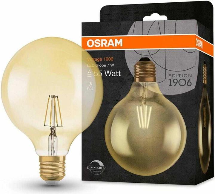 Actual product image Osram Vintage 1906 Led Classic Globe (E27, 6.50 W, 650 lm, 1 x, E)