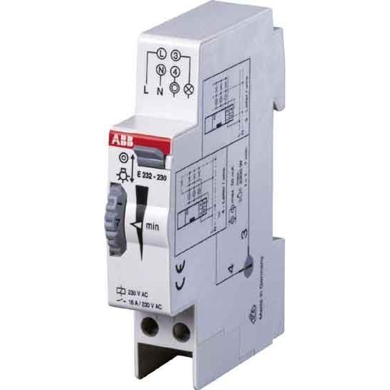 ABB E232E-230MULTI10 Treppenlicht-Zeitschalter 6VA 0,5-20, Elektronikzubehör + Gehäuse