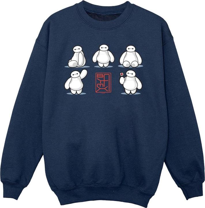Produktbild Disney Big Hero 6 Baymax Many Poses Sweatshirt Mädchen (116)