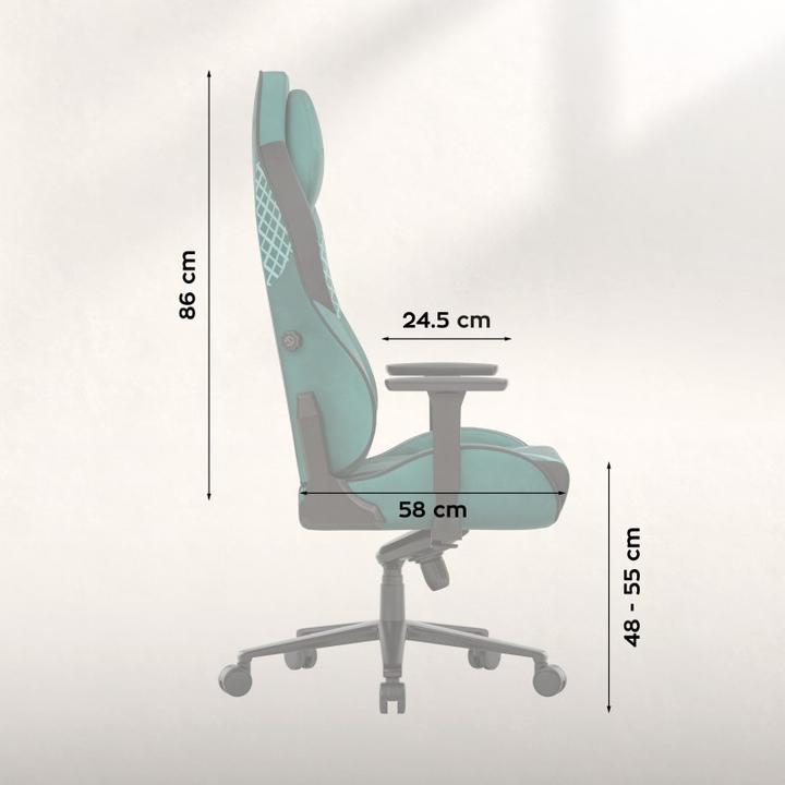 Produktbild Huzaro Fotel gamingowy zamszowy Force 8.3 Green