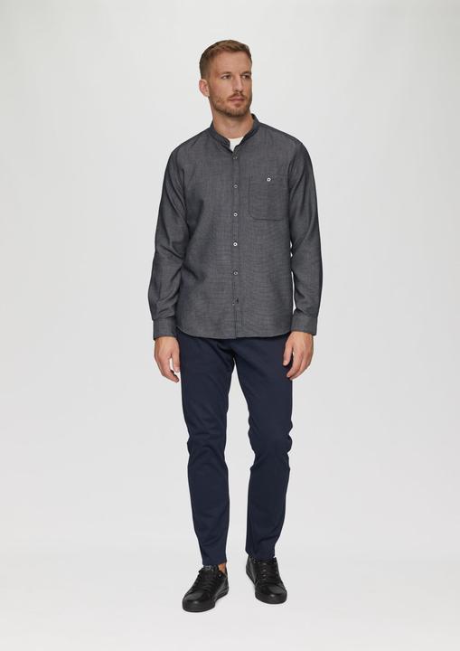 Actual product image S.Oliver Hemd Regular Fit: Hemd mit Stehkragen und Strukurmuster (S)