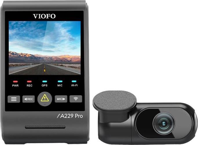 Image du produit Viofo A229 Pro 2CH - 4K dual dashcam - Inclusief gratis cpl Filter - 2023 model (Microphone intégré, 4K)