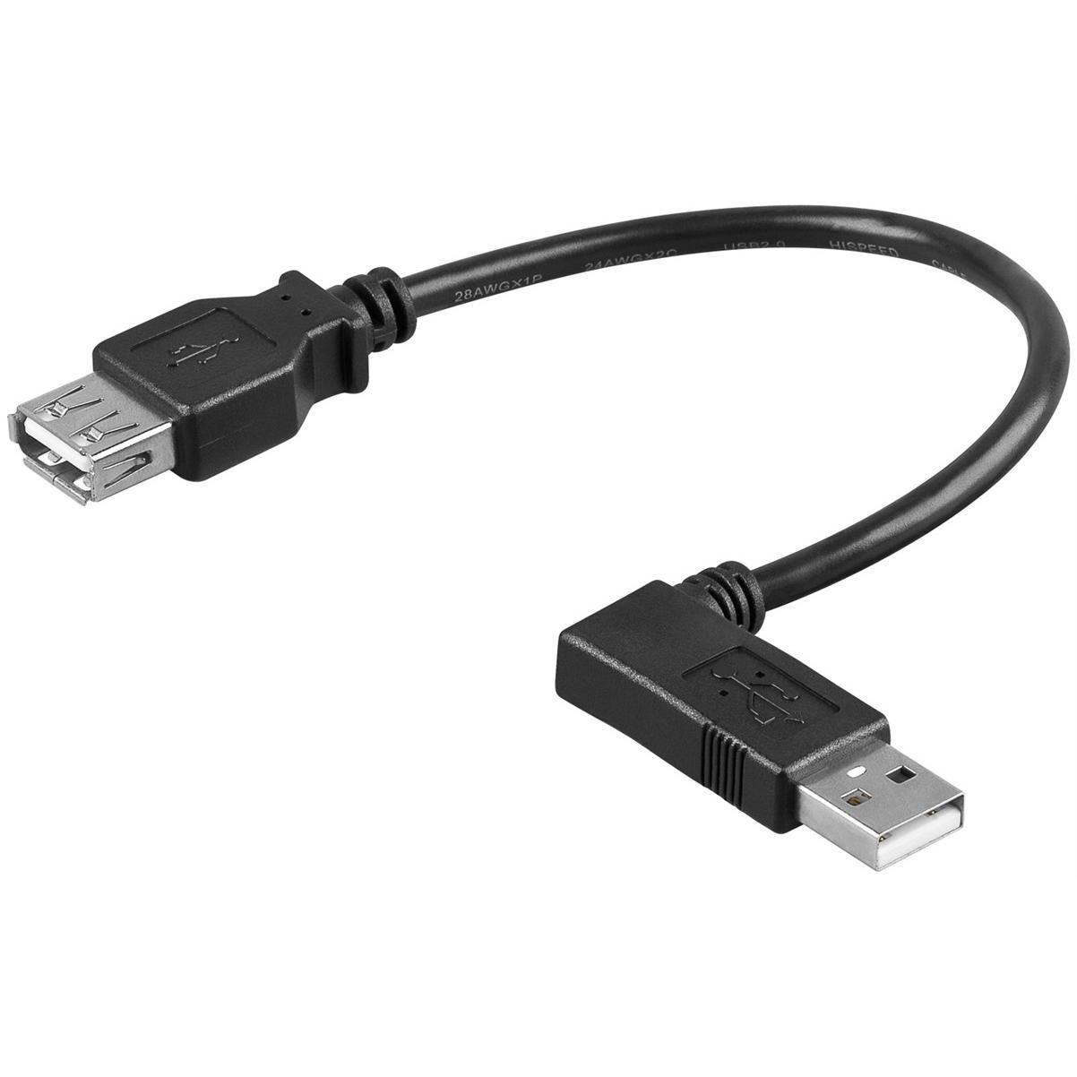 Thumbnail - Goobay USB 2.0 Hi-Speed Verlängerungskabel (0.15 m, USB 2.0), USB Kabel
