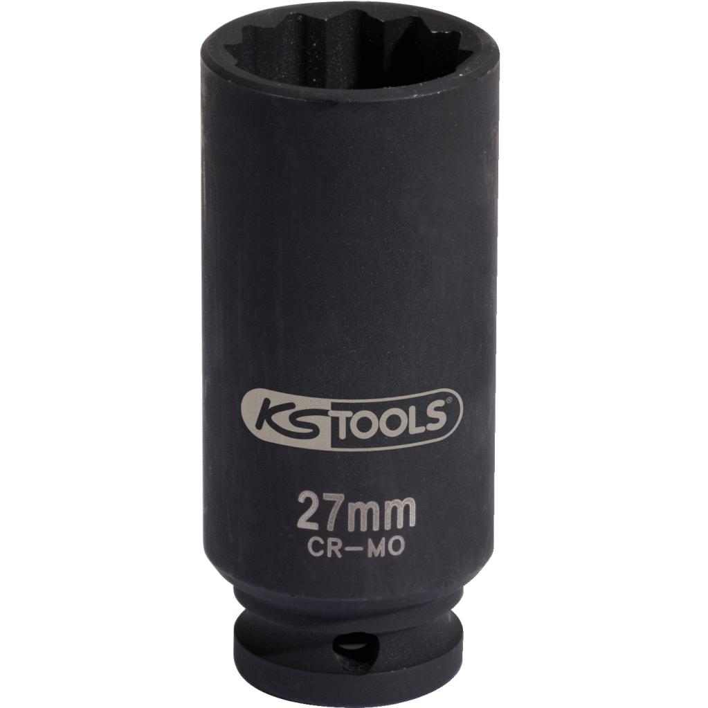 KS Tools, Steckschlüssel + Stecknuss, 1/2" Spezial-Gelenkwellen-Kraft-Stecknuss, 27mm (1/2")