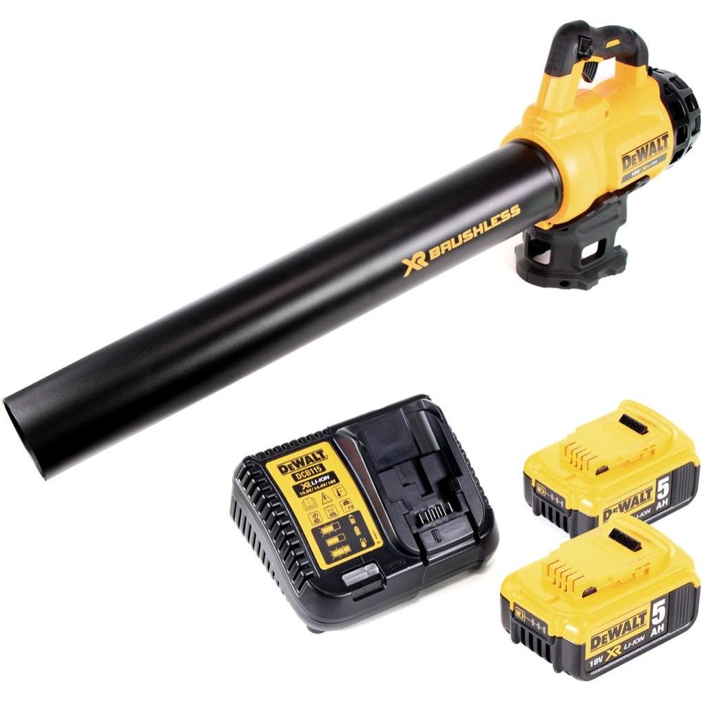 Thumbnail - DeWalt, Laubsauger + Laubbläser, DCM 562 P2 Akku Gebläse 18V Brushless + 2x Akku 5,0Ah + Ladegerät (Akkubetrieb, Laubblä...