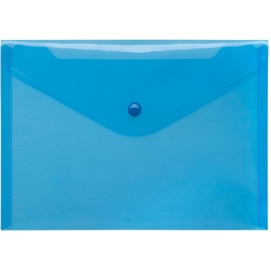 10x Foldersys, Mappe, Dokumententasche, DIN A5 quer, Druckknopfverschluss, PP (A5, 10 x)