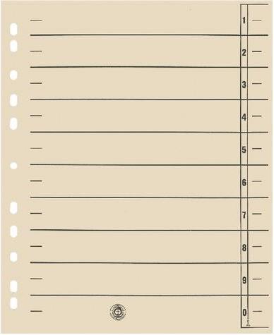Niceday Register Office Depot Extra Wide 1 to 10 DIN A4 extra wide Chamois Chamois