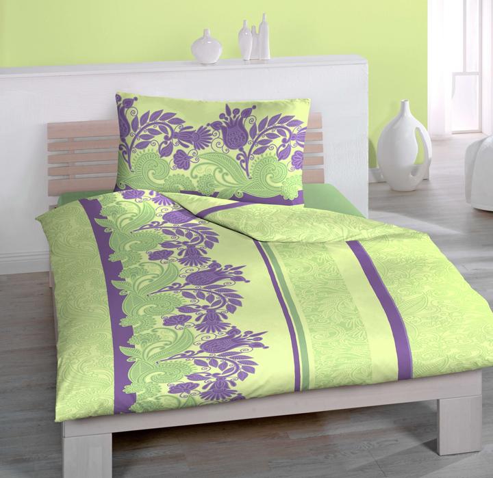 Produktbild Home Fashion Microfaser bedruckt (Bettwäsche Set, 160 x 210 cm + 65 x 100 cm)