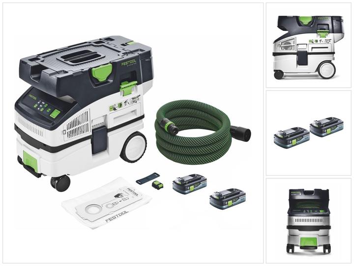 Produktbild Festool CTLC MINI I-Basic Akku Absaugmobil 36 V ( 2x 18 V ) Staubkl. L + 2x Akku 4,0 Ah - ohne (Absauganlage)