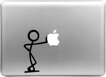 Produktbild SupplyRevolution MacBook Apfel Sticker Tattoo Strichmännchen