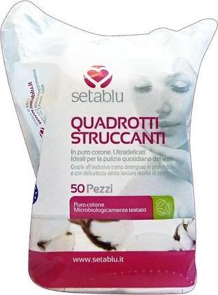 Setablu Quadrate Make-up-Entferner für das Gesicht 50 Stück (Make-Up Entferner)