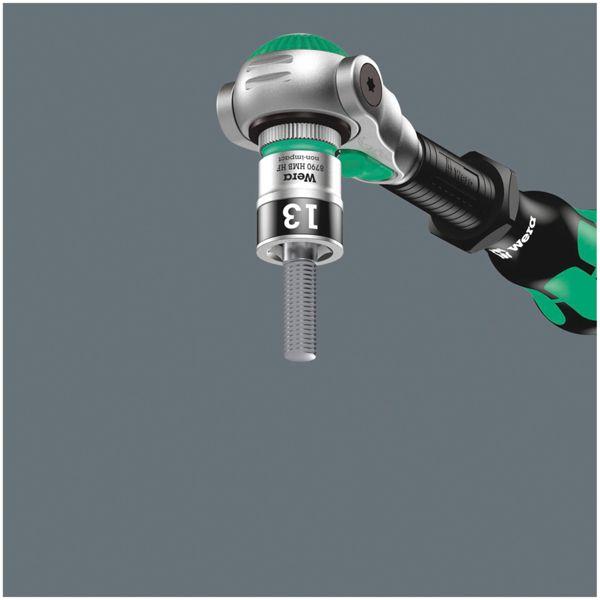 Thumbnail - Wera, Steckschlüssel + Stecknuss, 8100 SB HF 1 Zyklop Metal-Knarrensatz (19 mm)